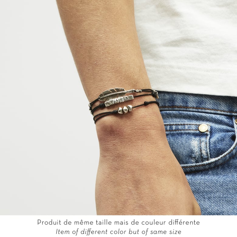 Bracelet lien | Email Soleil Noir | Zosha Collection