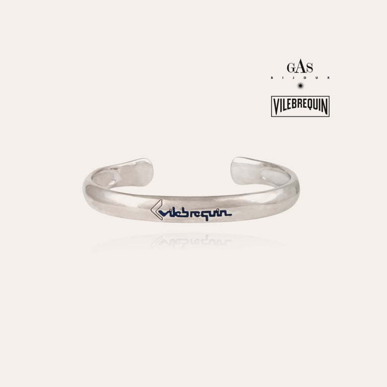 Stream Vilebrequin men bracelet silver Brass covered with genuine