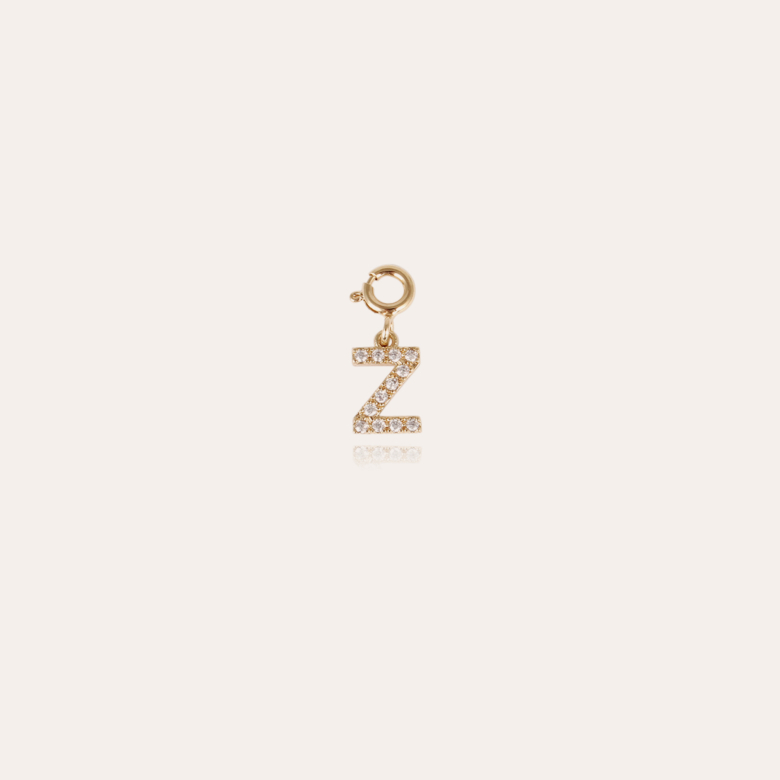 Letter Z pendant charms strass