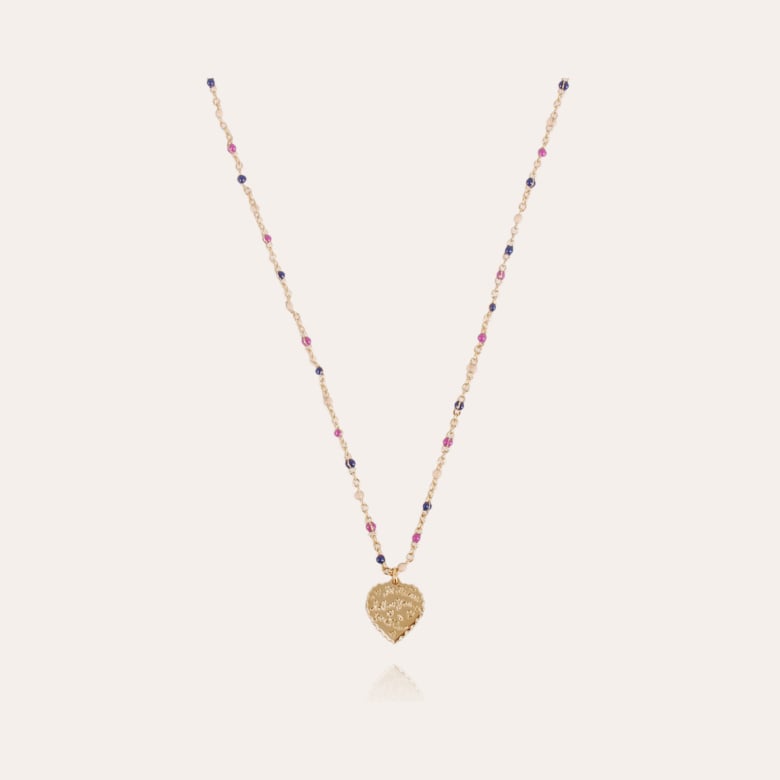 Bijou fantaisie : Collier pendentif Coeur boite à parfum avec