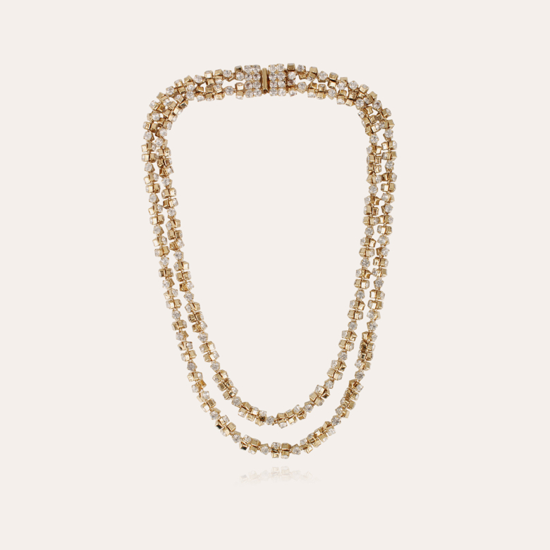 Trevise strass necklace gold
