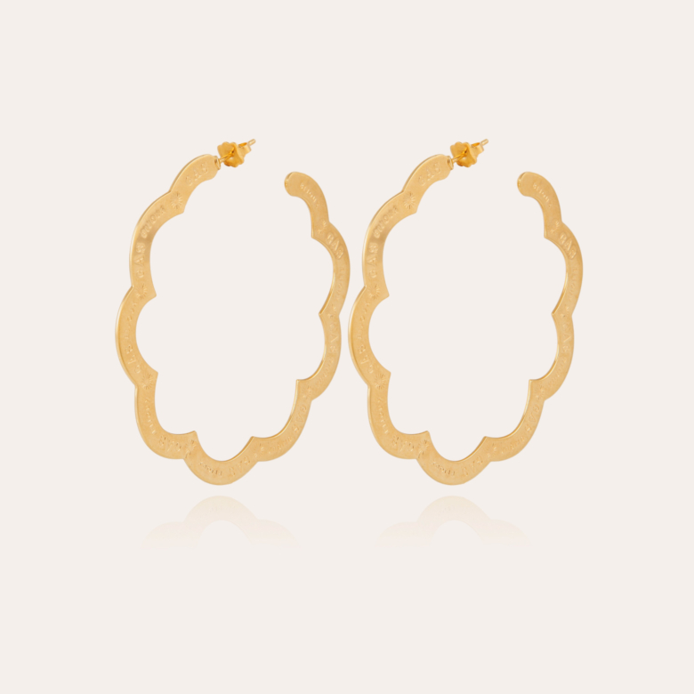 Bolduc Flore Gas hoop earrings large size