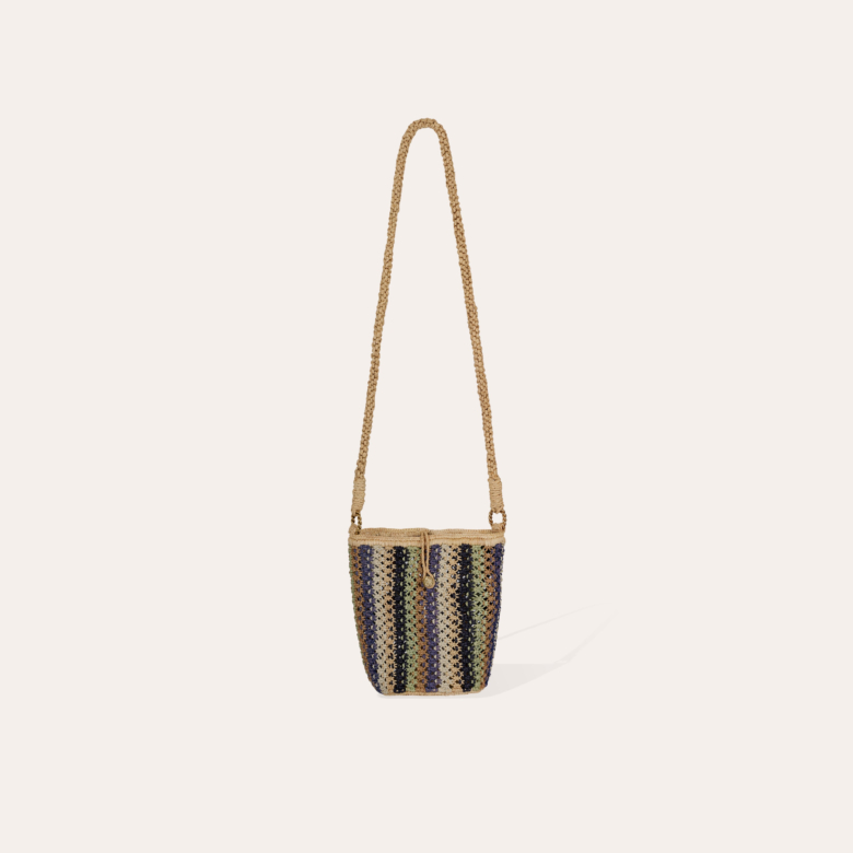 Bambou bucket bag raffia