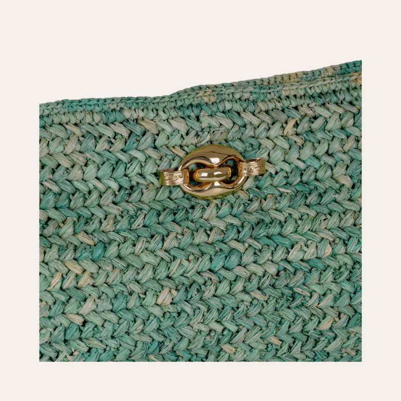 Uptown Clutch raffia