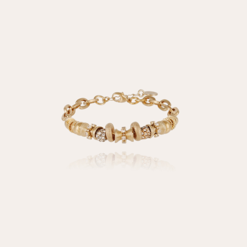 Bracelet Marquiza chaîne strass doré