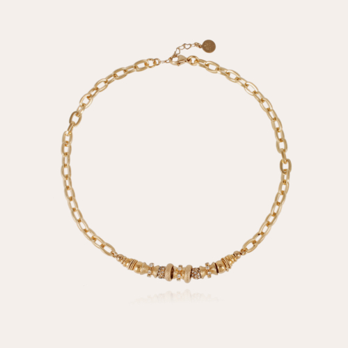 Marquiza chain strass necklace gold