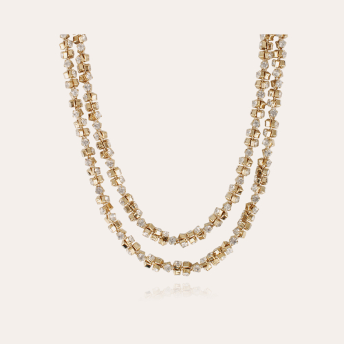 Trevise strass necklace gold