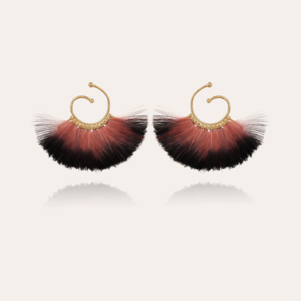 Buzios hoop earrings mini gold - Exclusive piece (3 pieces)