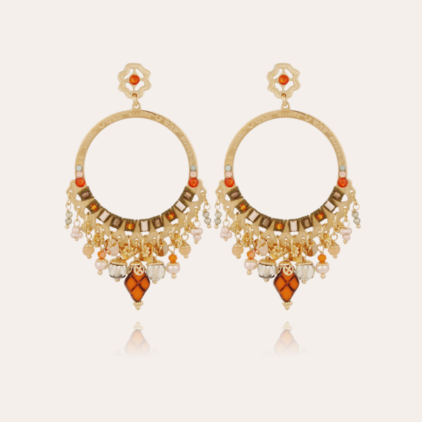 Cecile Serti earrings small size gold