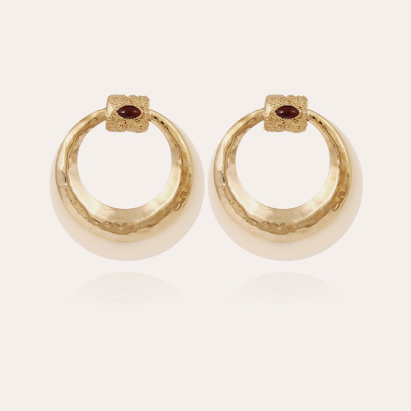 Meknes earrings acetate gold 