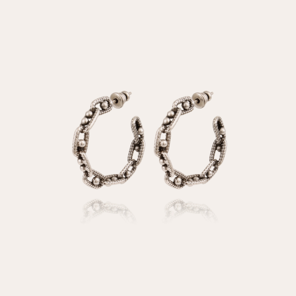 Mako hoop earrings silver