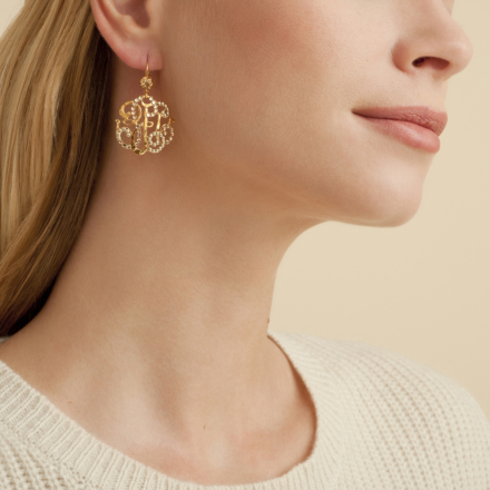 Arabesque earrings small size gold