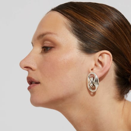 Cophea studs earrings silver