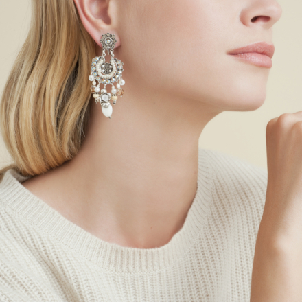 Aicha earrings small size silver