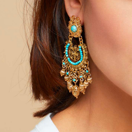 Chana earrings gold 