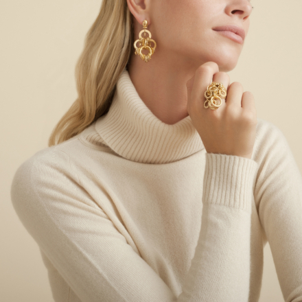 Maranza earrings small size gold