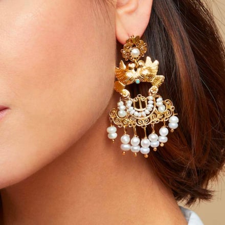 Oaxaca Tassels earrings gold