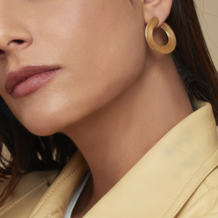 Poni earrings gold