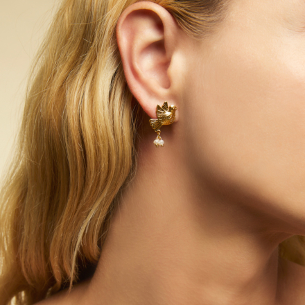 Colombe studs earrings gold