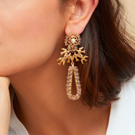 Tangara earrings gold