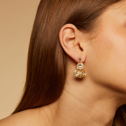 Arlequin earrings gold