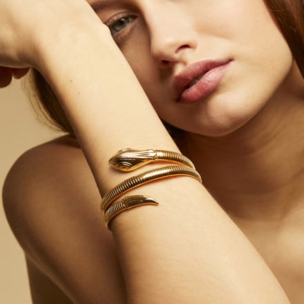 Serpent bracelet gold