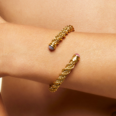 Bonnie cabochons bracelet gold