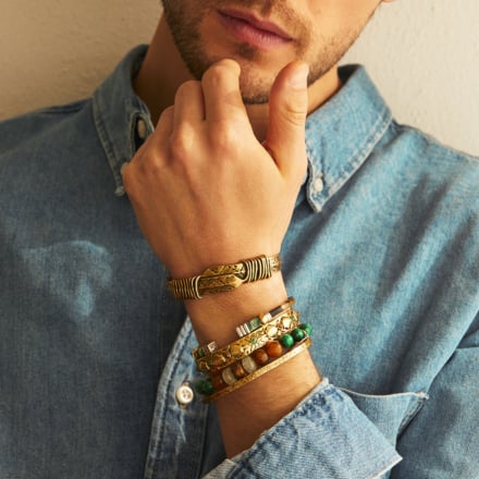 Eliot men bracelet gold