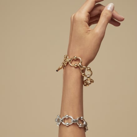Rivage bracelet silver - Malachite