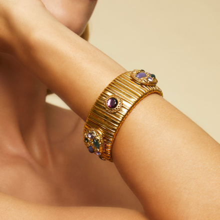 Strada Bis bracelet large size gold