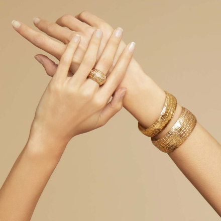 Wild bracelet large size gold