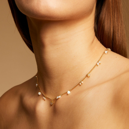 Tangerine Serti necklace gold 