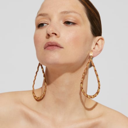 Bibi earrings gold - Wicker - 55 years collection