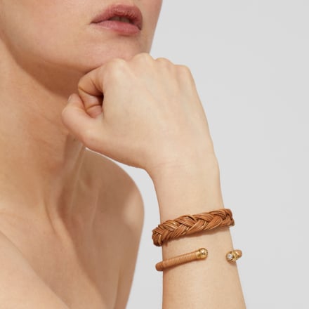 Bracelet Sari strass doré - Osier - Collection 55 ans