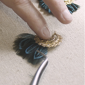 The feathers